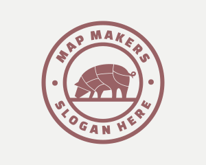 Pig Butcher Farm  logo design