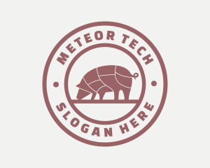 Pig Butcher Farm  logo design