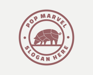 Pig Butcher Farm  logo design