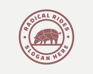 Pig Butcher Farm  logo design