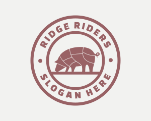 Pig Butcher Farm  logo design