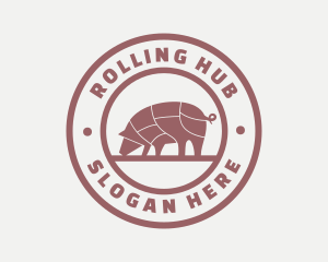 Pig Butcher Farm  logo design