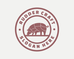 Pig Butcher Farm  logo design