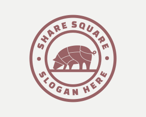 Pig Butcher Farm  logo design