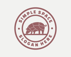 Pig Butcher Farm  logo design