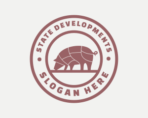 Pig Butcher Farm  logo design