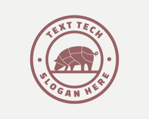 Pig Butcher Farm  logo design