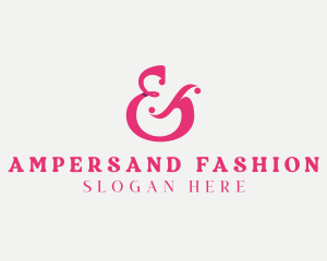 Elegant Stylish Ampersand logo design