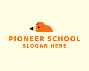 School Rat Pencil  logo