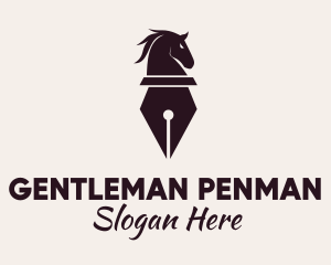 Horse Pen Writer logo design