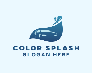 Water Splash Car logo design