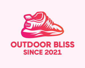 Outdoor Hiking Shoes logo design