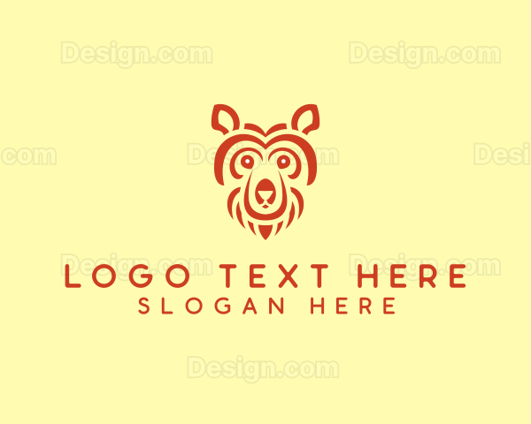 Grizzly Bear Animal Logo