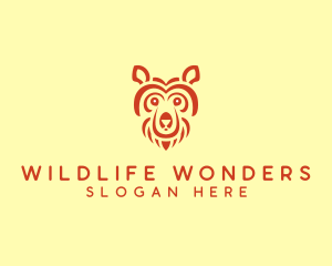 Grizzly Bear Wildlife logo design