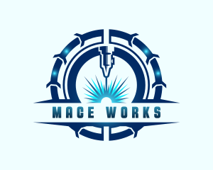 Laser Fabrication Machinist logo design