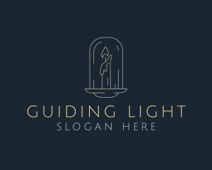 Candlestick Spa Decoration logo design