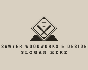 Wood Chisel Woodwork logo design