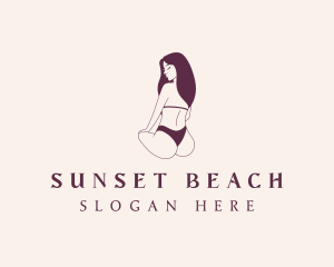 Woman Bikini Womenswear logo design