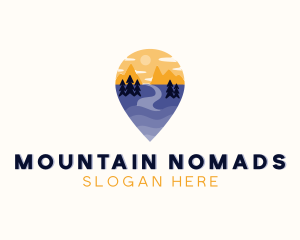 Nature Travel Location logo design