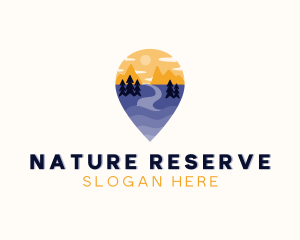 Nature Travel Location logo design