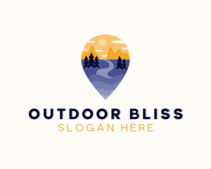 Nature Travel Location logo design