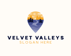 Nature Travel Location logo design