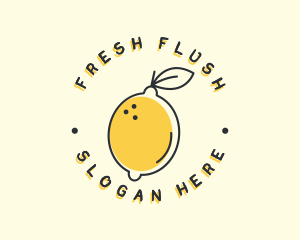 Citrus Lemon Badge logo design