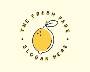 Citrus Lemon Badge logo design