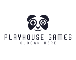 Panda Game Streamer  logo design