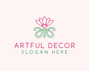 Lotus Flower Garden  logo design