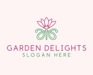 Lotus Flower Garden  logo design