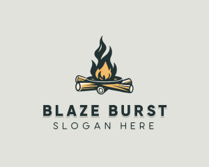 Bonfire Outdoor Camping logo design