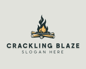 Bonfire Outdoor Camping logo design