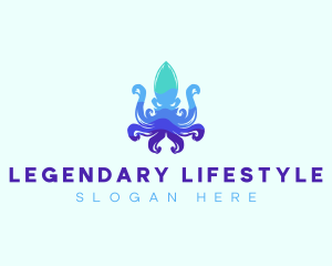 Kraken Squid Octopus logo