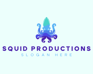 Kraken Squid Octopus logo