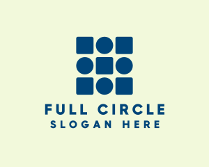 Modern Circle And Square logo design