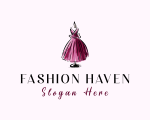 Fashion Dress Mannequin logo design