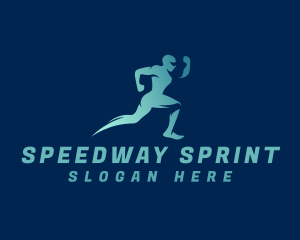 Sprint Training Man logo design