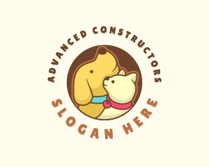 Dog Cat Veterinary logo design