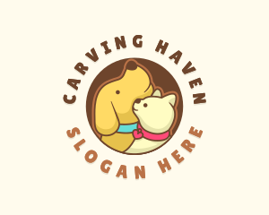 Dog Cat Veterinary logo design