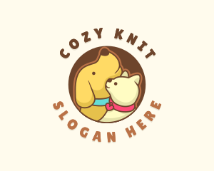 Dog Cat Veterinary logo design