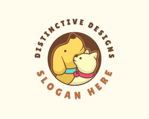 Dog Cat Veterinary logo design