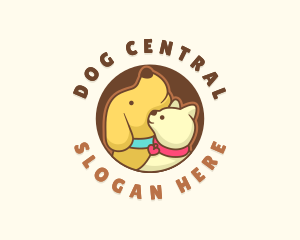 Dog Cat Veterinary logo design