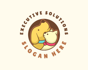 Dog Cat Veterinary logo design