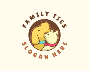 Dog Cat Veterinary logo design