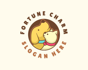 Dog Cat Veterinary logo design