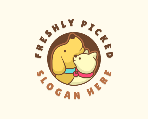 Dog Cat Veterinary logo design