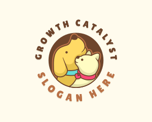 Dog Cat Veterinary logo design