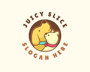 Dog Cat Veterinary logo design