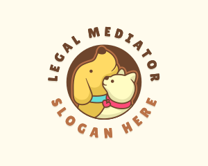 Dog Cat Veterinary logo design